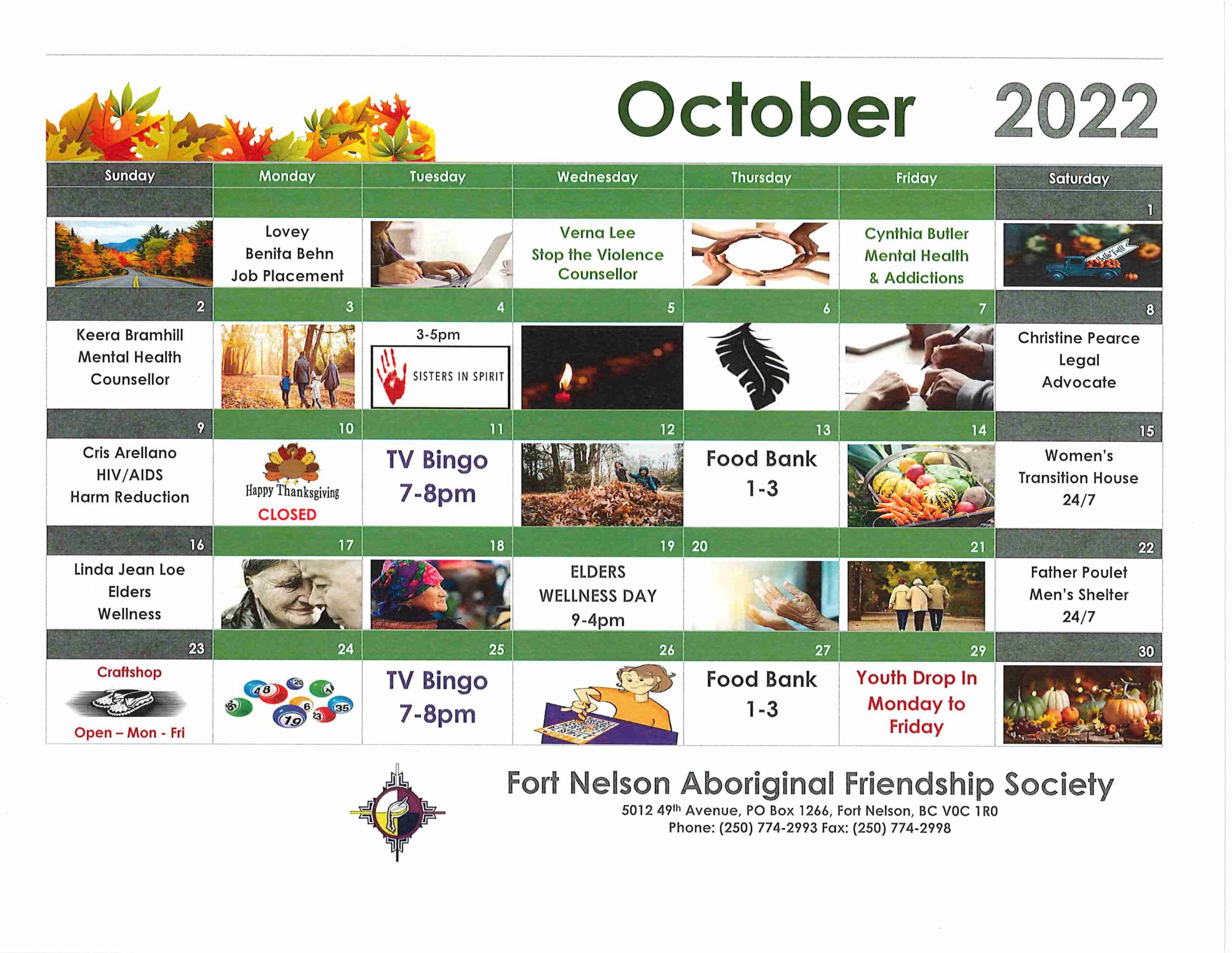 FNAFS Calendar - October 2022